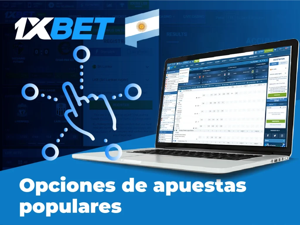 Opciones de 1xBet apuestas populares