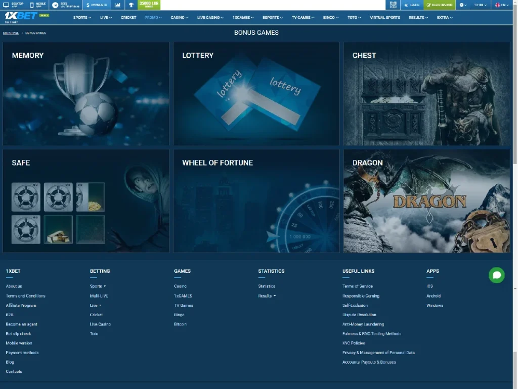 1xbet sitio web oficial captura de pantalla 1